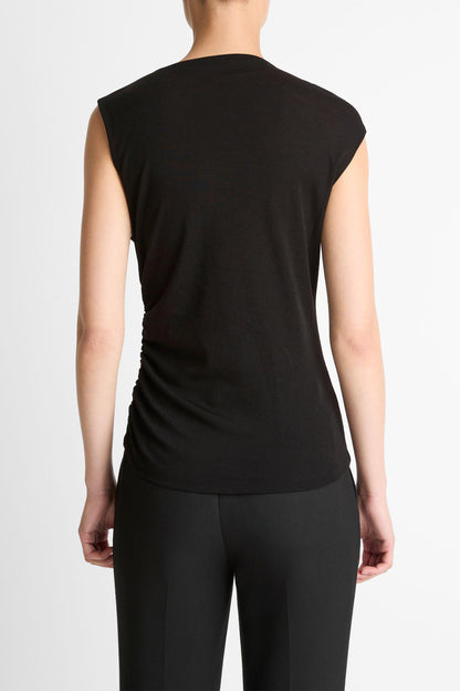 Top Drape Brooch in SchwarzVince - Anita Hass