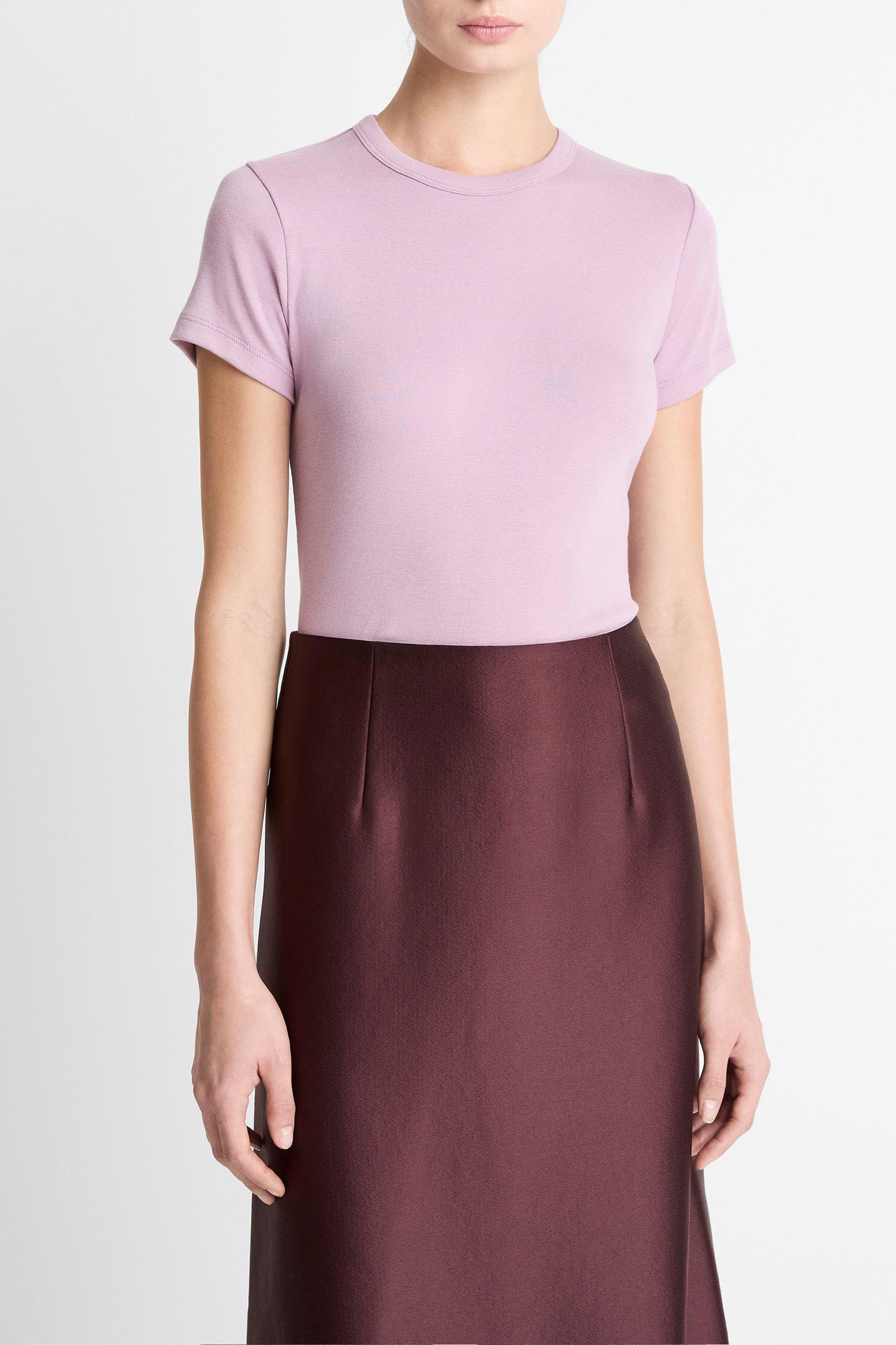 Shrunken 90's T-shirt in amethyst