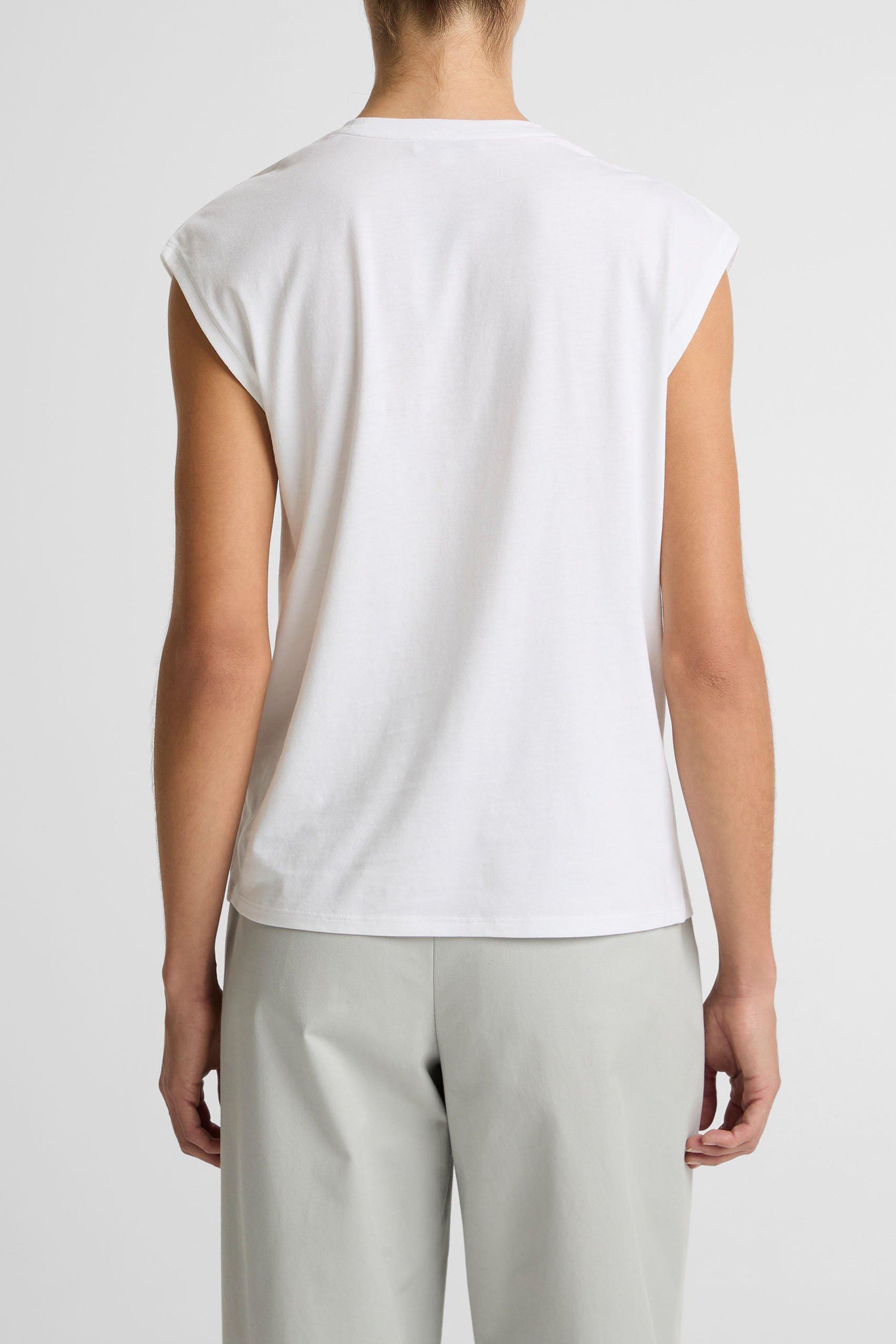 Top Relaxed Drape in Optic WhiteVince - Anita Hass