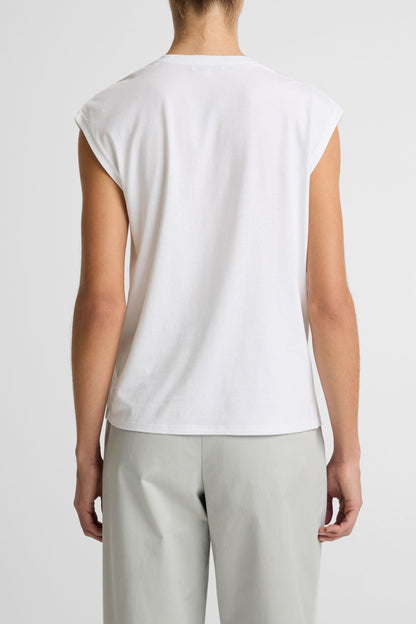 Top Relaxed Drape in Optic WhiteVince - Anita Hass