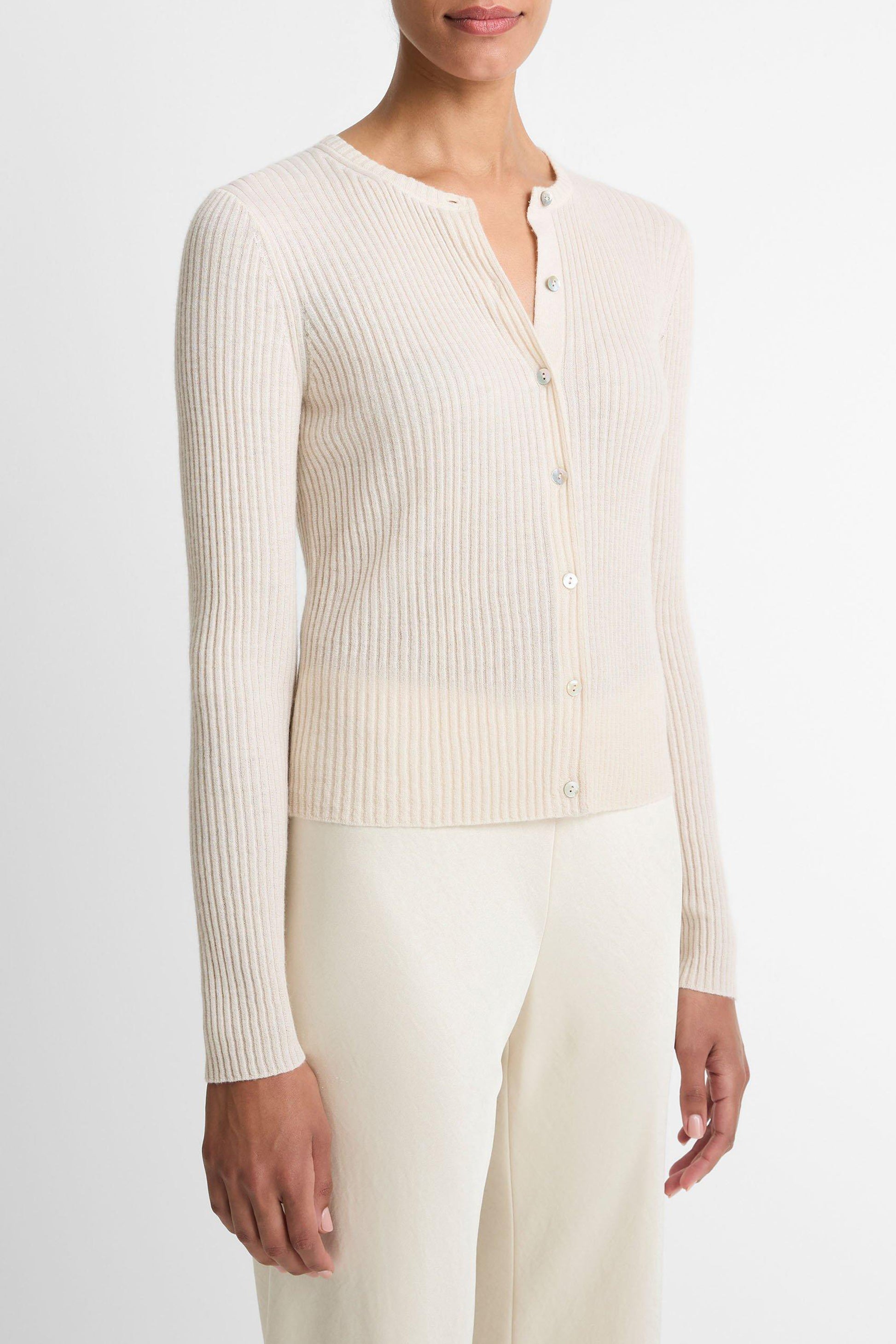 Cardigan Ribbed in Light SandVince - Anita Hass