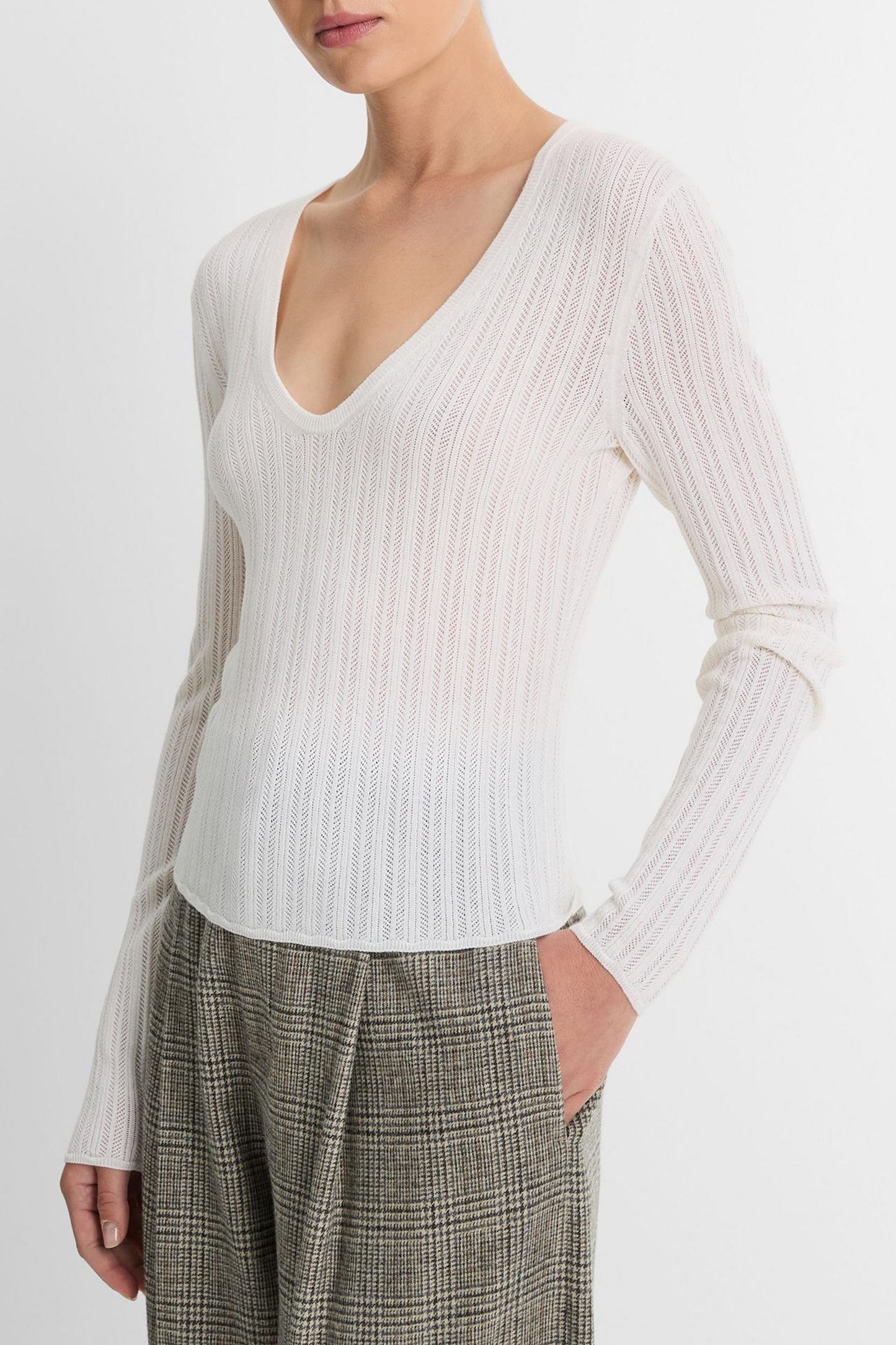 Pullover Pointelle in Off WhiteVince - Anita Hass