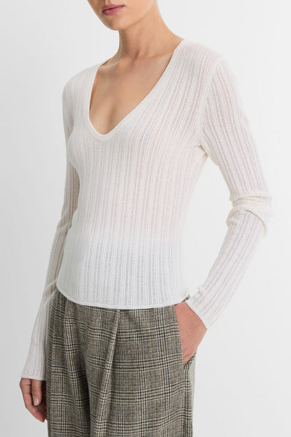 Pullover Pointelle in Off WhiteVince - Anita Hass