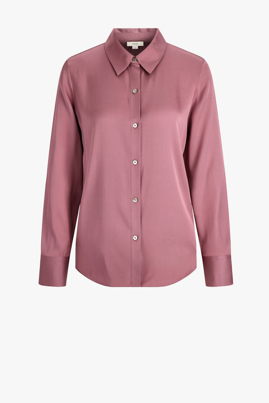 Chemisier coupe ajustée, couleur « Dusty Peony »