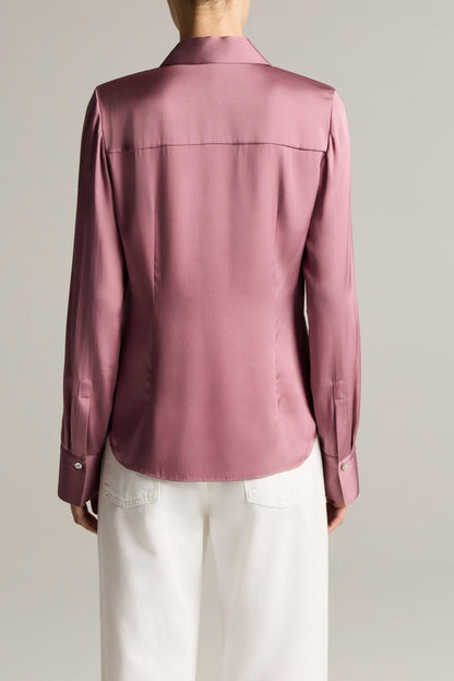 Bluse Slim Fit in Dusty Peony Vince
