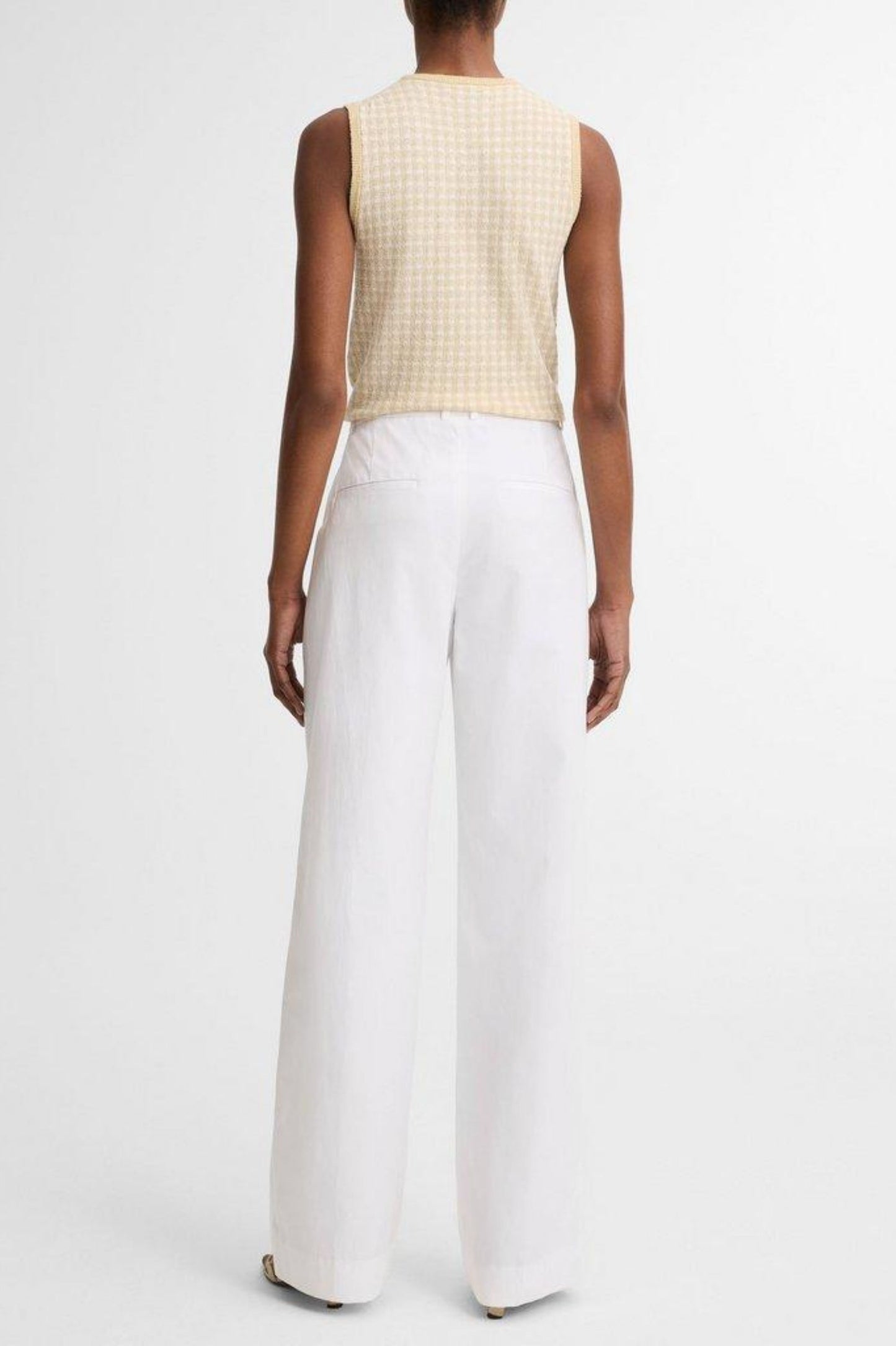 Pantaloni Camille in Optic WhiteVince - Anita Hass