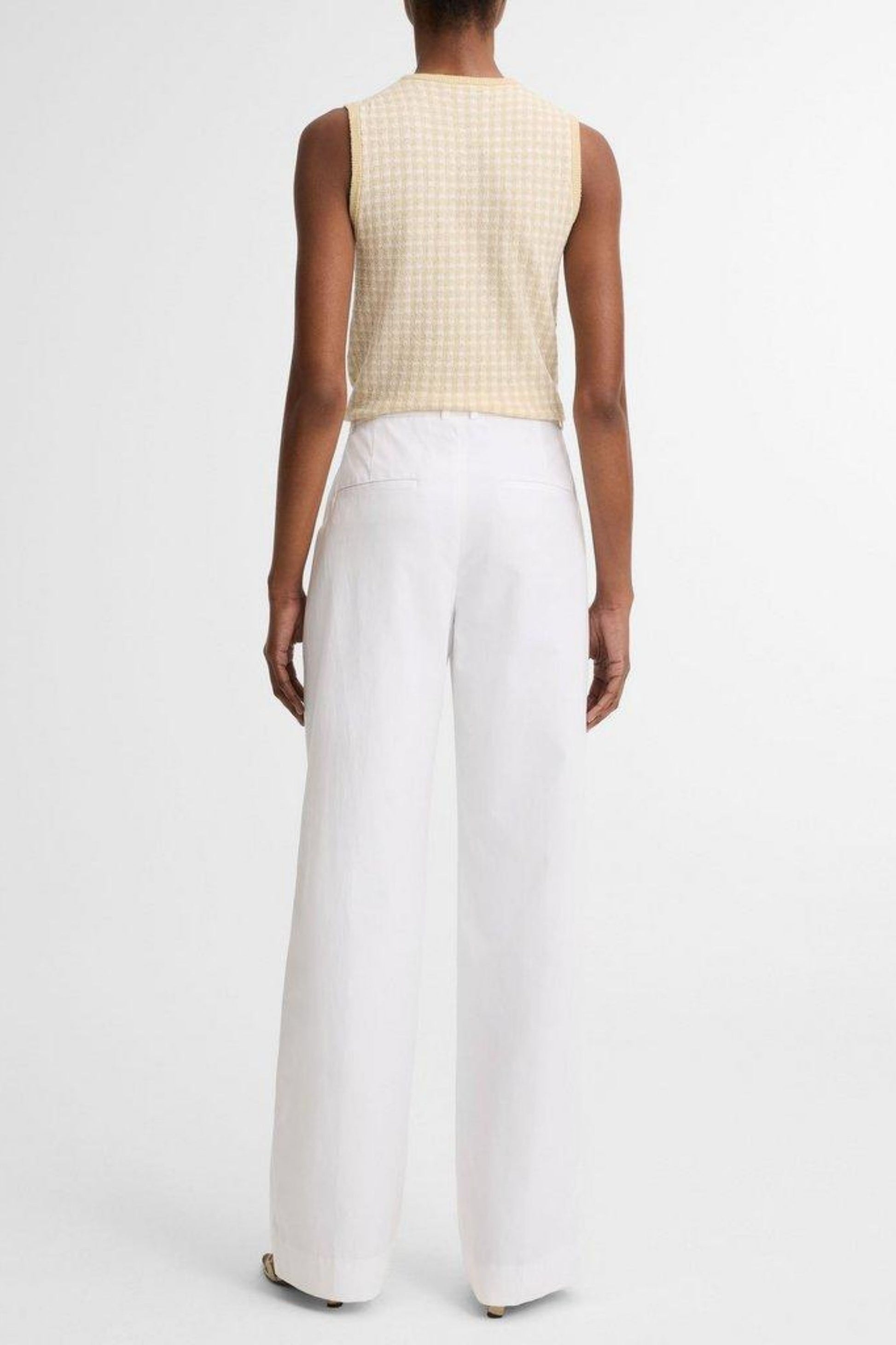 Pantaloni Camille in Optic WhiteVince - Anita Hass