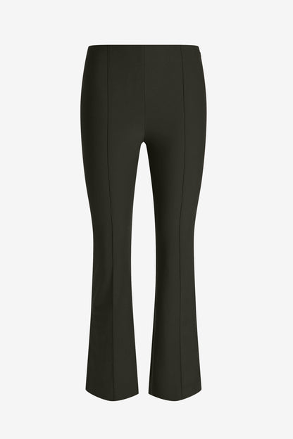 Hose Niki Crop Flare in Deep Forest Vince