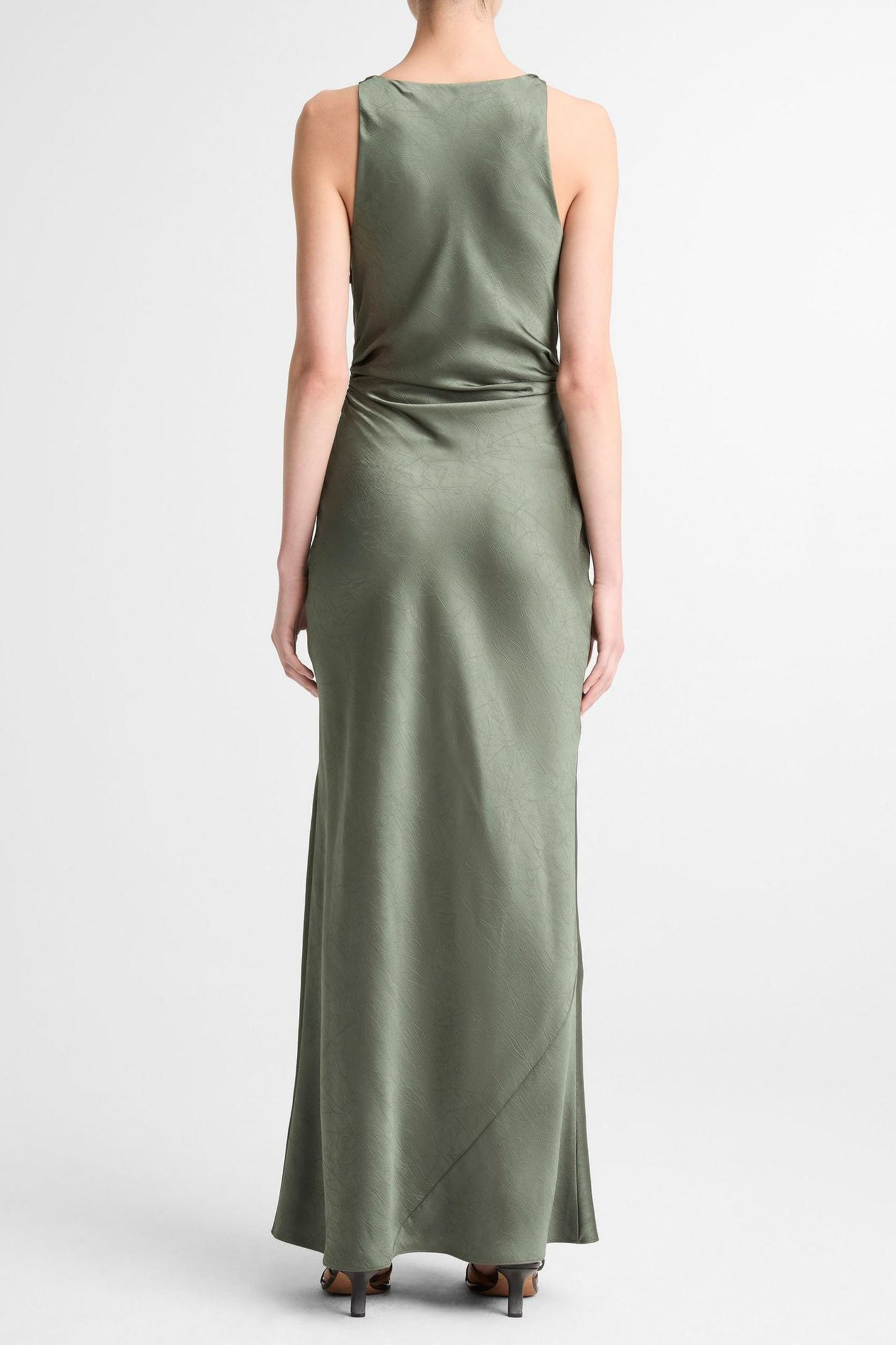 Kleid Twist Shoulder in Pine Grove Vince