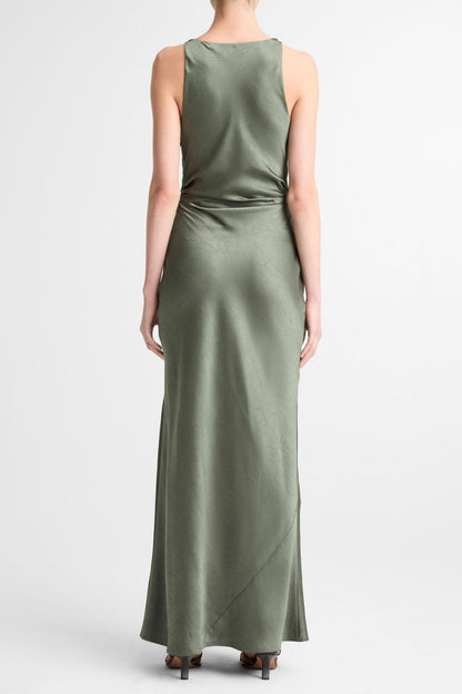 Kleid Twist Shoulder in Pine Grove Vince