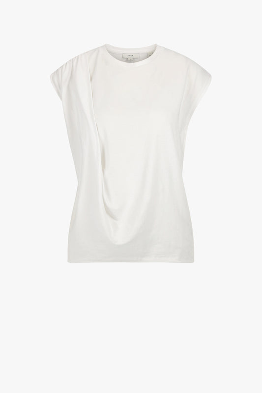 Top Relaxed Drape en Optic White Vince - Anita Hass