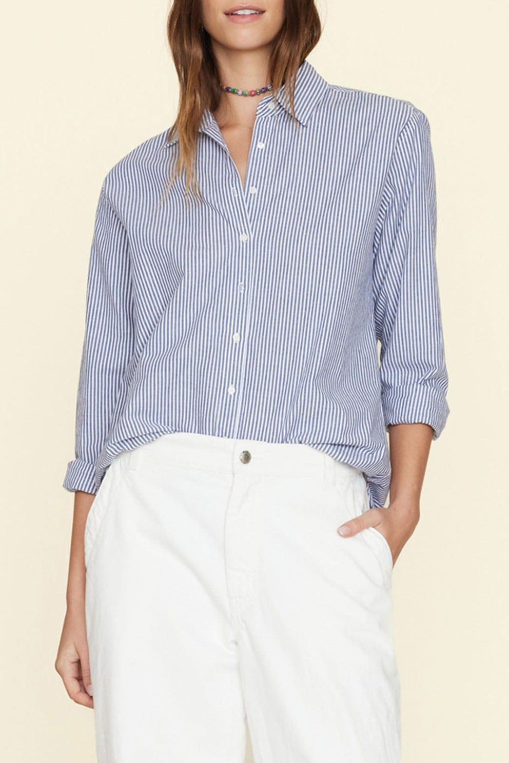 Shirt blouse Beau in Blue Ink