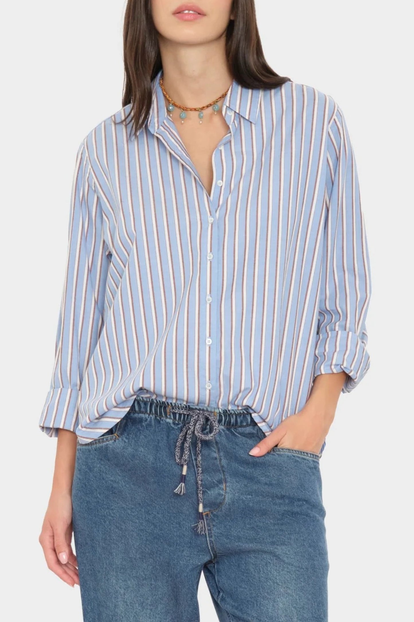 Bluse Beau in Blue Cedar Xírena