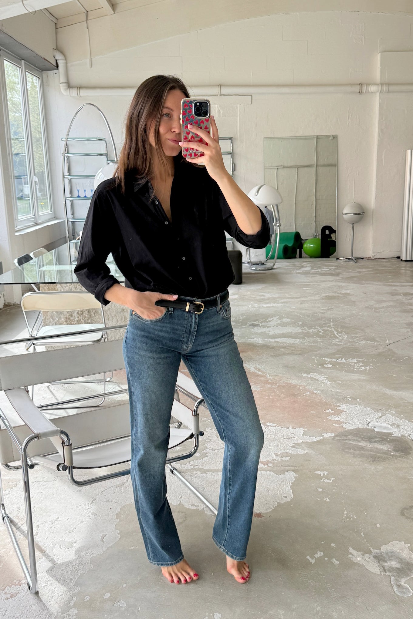 Bluse Beau in Schwarz Xírena