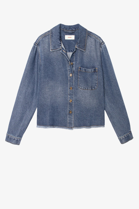 Jeansbluse Ben in Meridian Blue Xírena