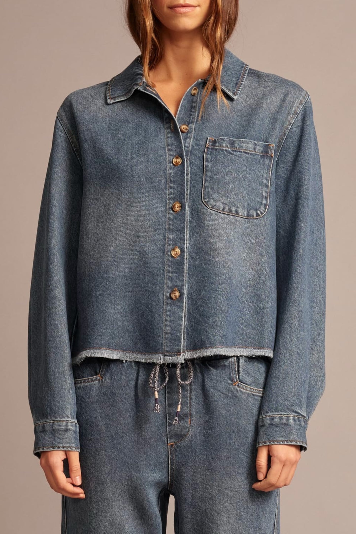 Jeansbluse Ben in Meridian Blue Xírena