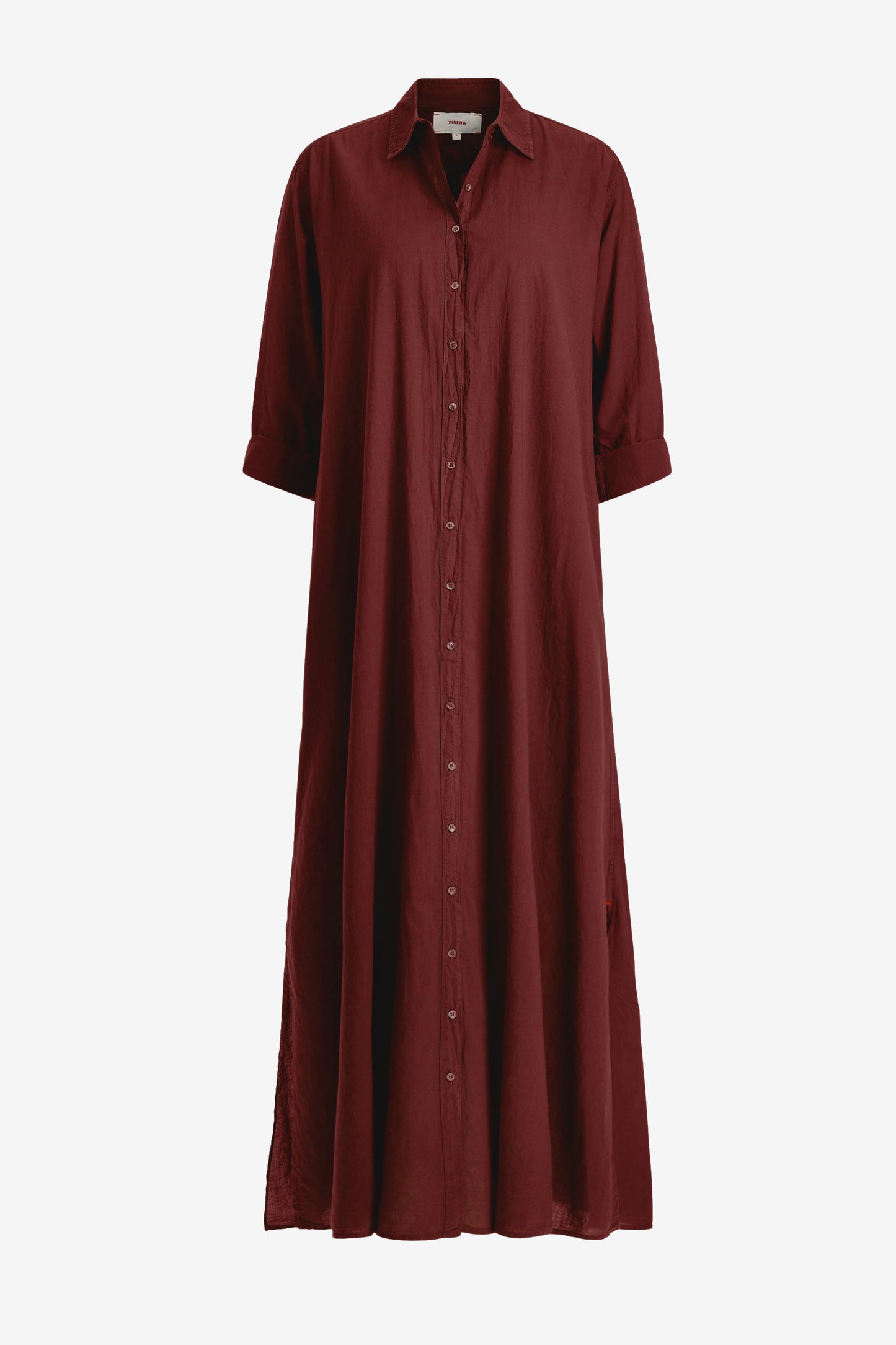 Bordeaux-Colored Floor Dress