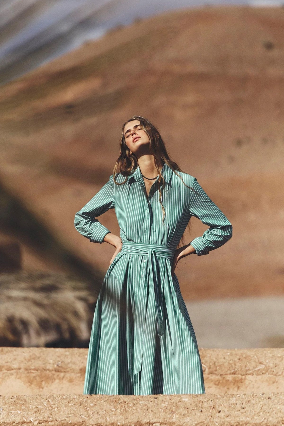Kleid Tessa in Crest Green Xírena