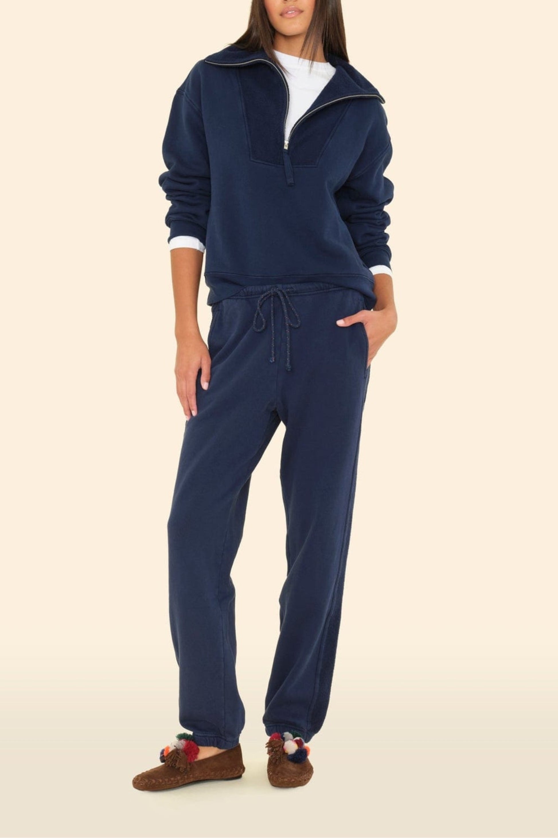Sweatpants Hemming in Navy Xírena