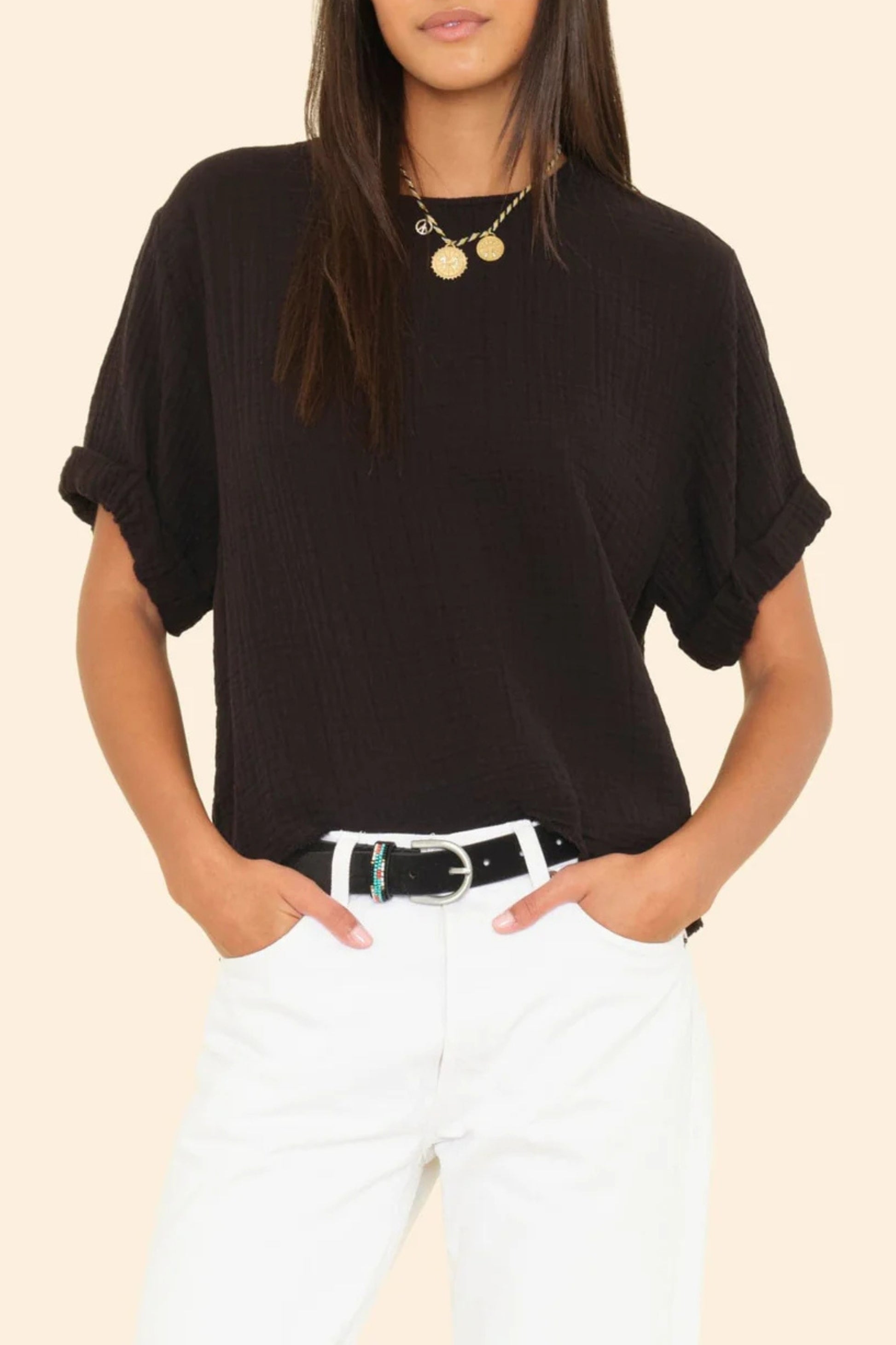 Carson T-Shirt in Black by Xírena - Anita Hass