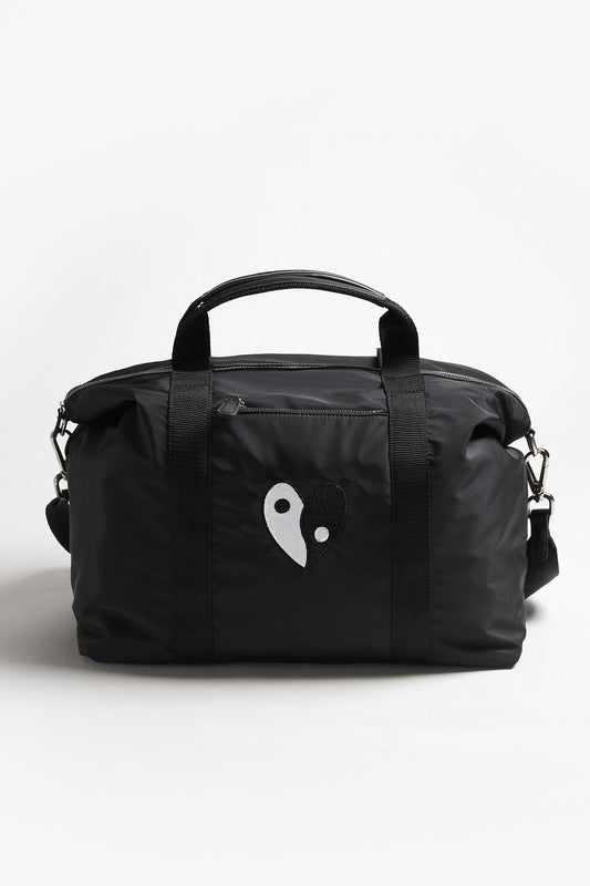 ブラックナイロンの「Yin Yang」バッグ