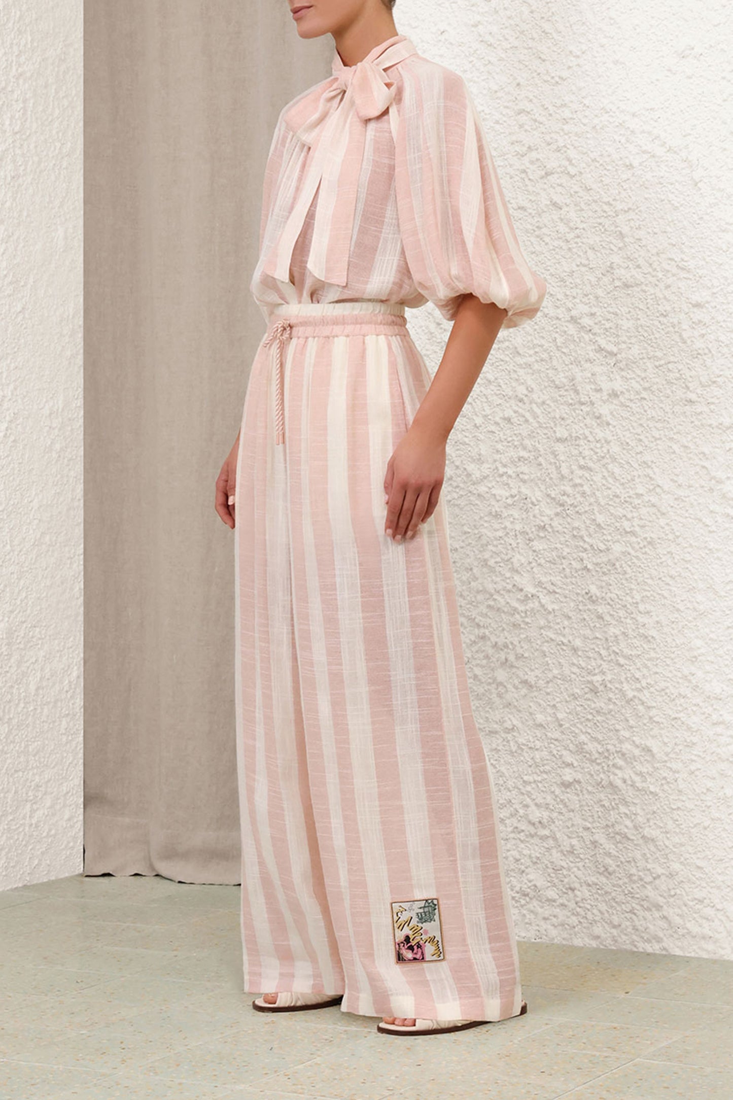 Bluse Acacia in Pink Cream StripeZimmermann - Anita Hass