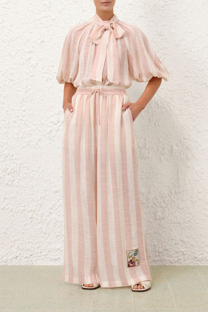 Bluse Acacia in Pink Cream StripeZimmermann - Anita Hass