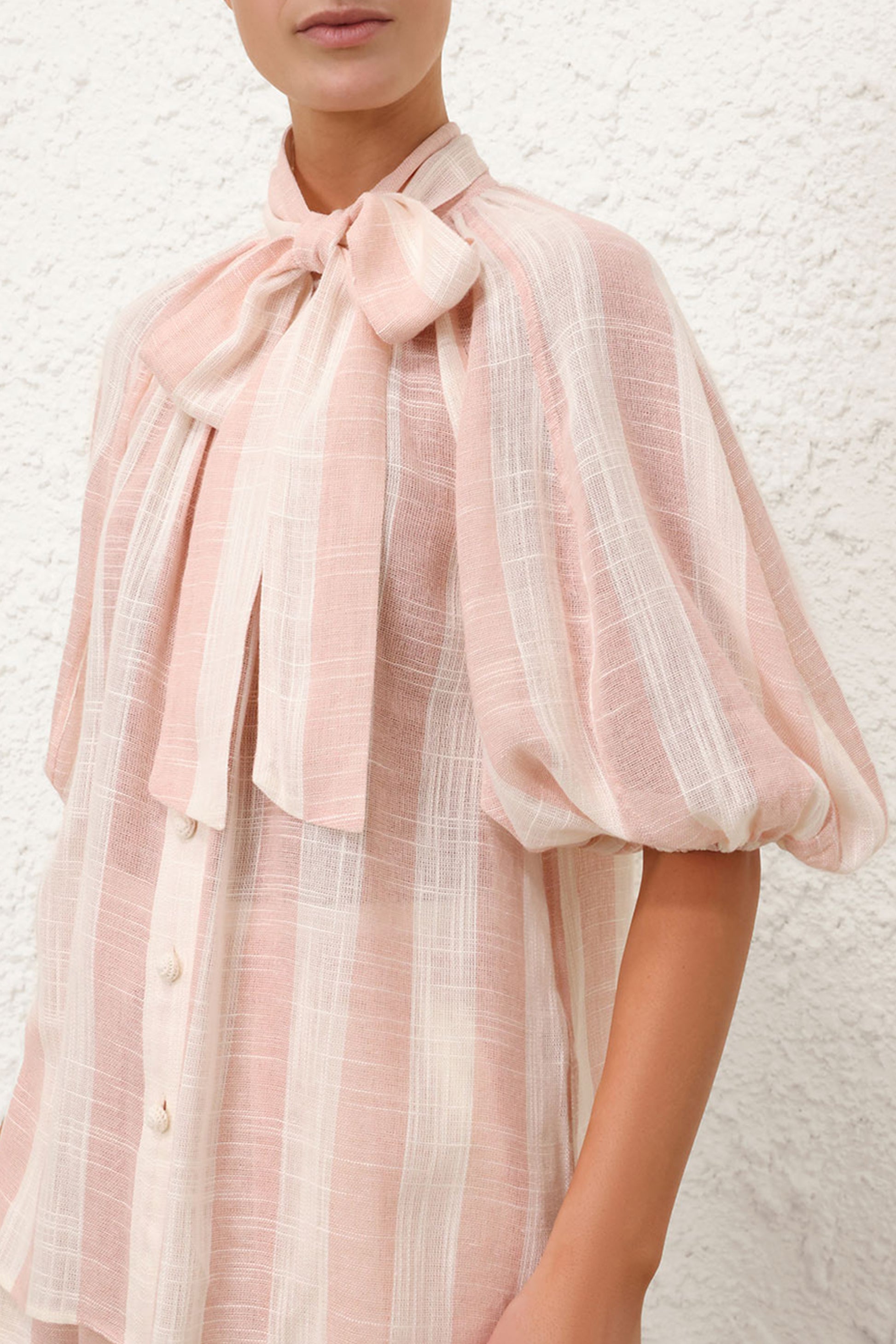 Bluse Acacia in Pink Cream StripeZimmermann - Anita Hass