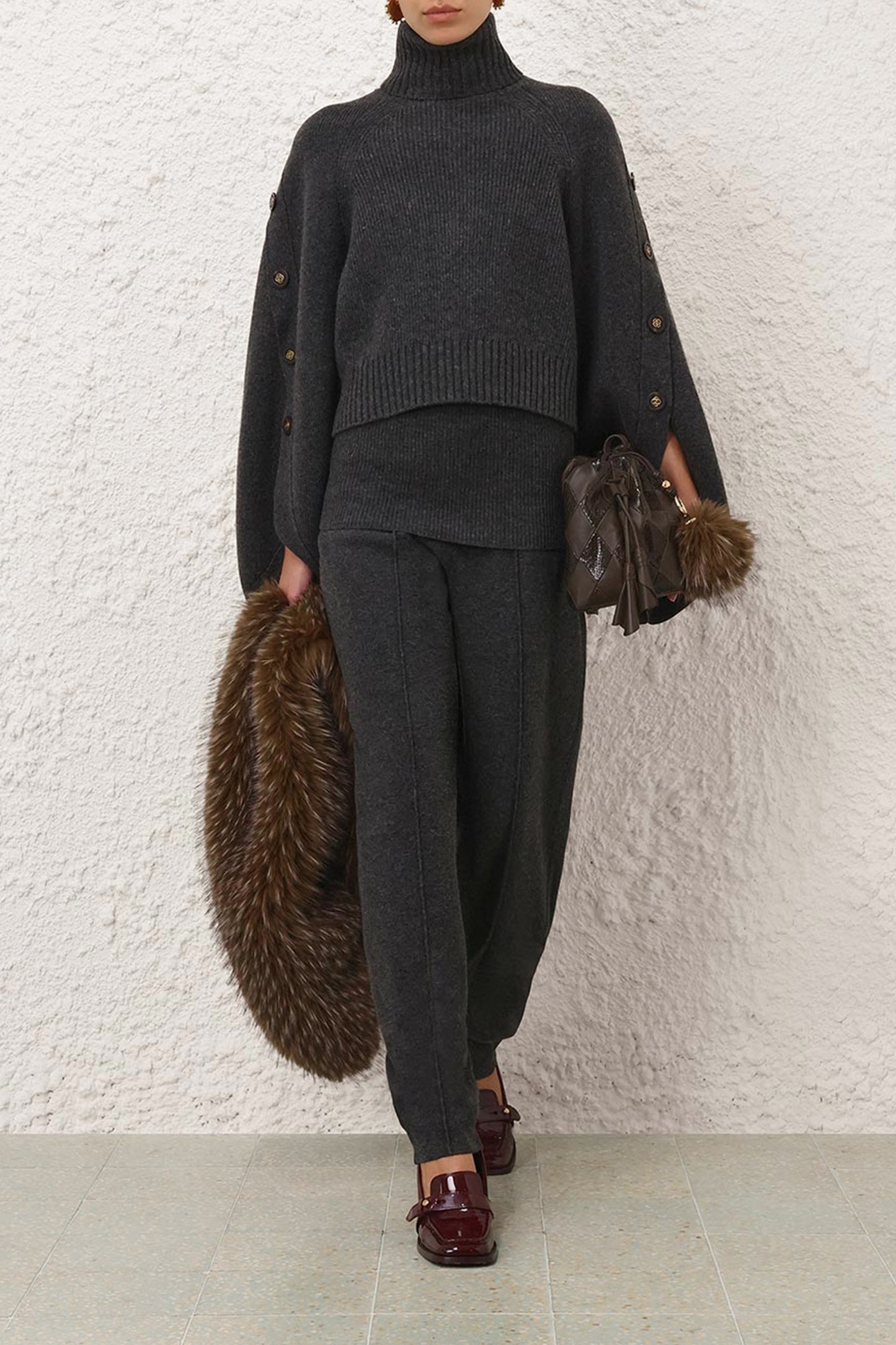 Valiant Barrel Pants in Graphite