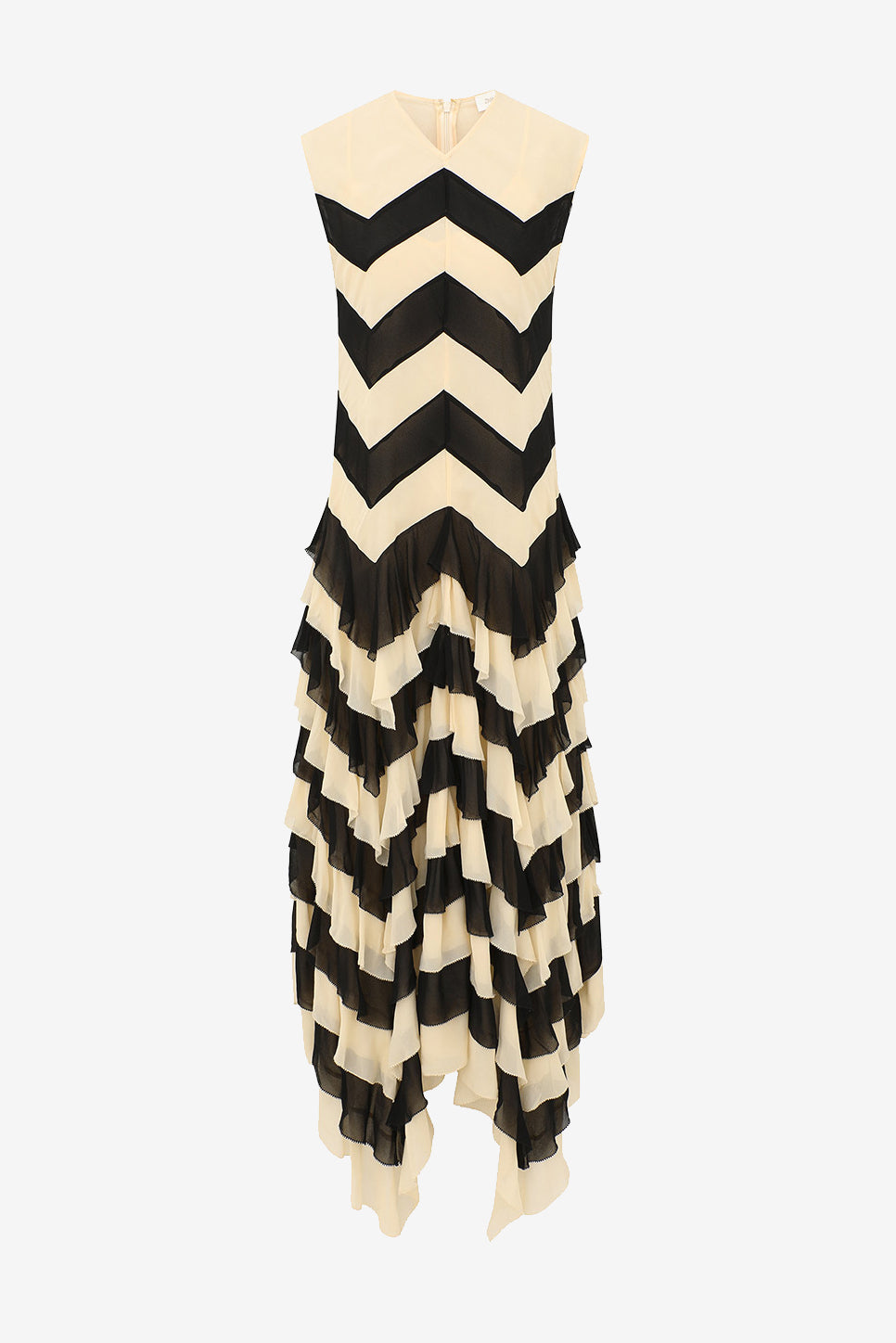 Robe « Ascent Layered » en noir/crème