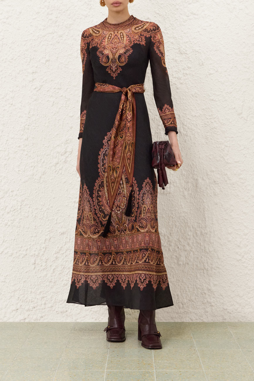 Kleid Ascent Sheath in Rose Paisley Zimmermann