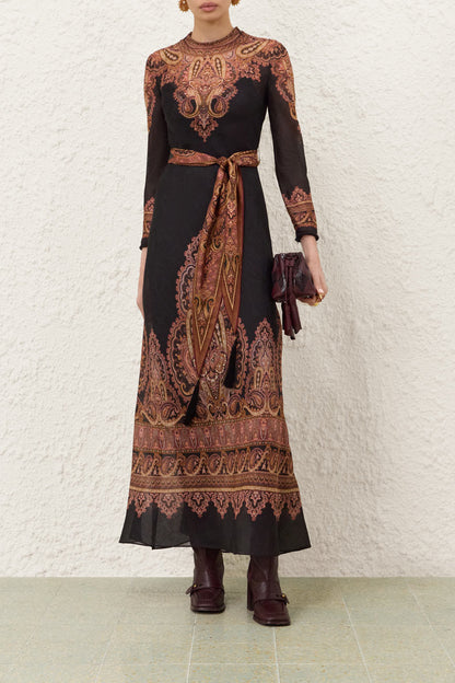 Kleid Ascent Sheath in Rose Paisley Zimmermann