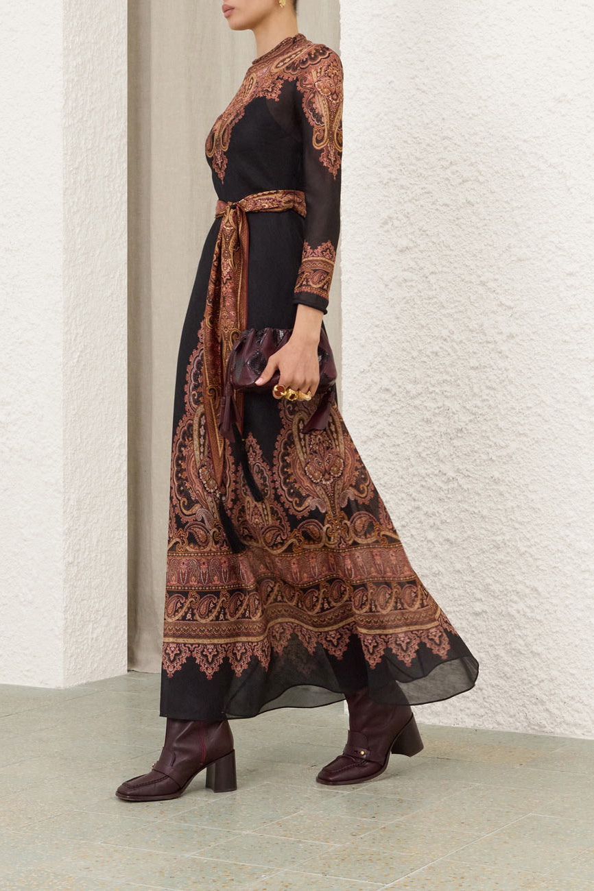 Kleid Ascent Sheath in Rose Paisley Zimmermann