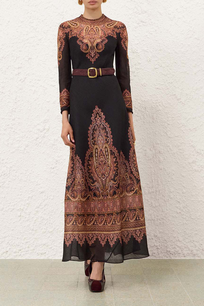 Kleid Ascent Sheath in Rose Paisley Zimmermann