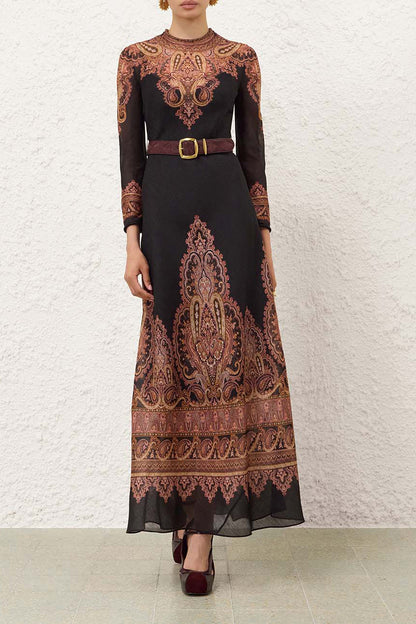 Kleid Ascent Sheath in Rose Paisley Zimmermann