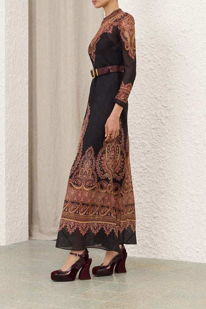 Kleid Ascent Sheath in Rose Paisley Zimmermann
