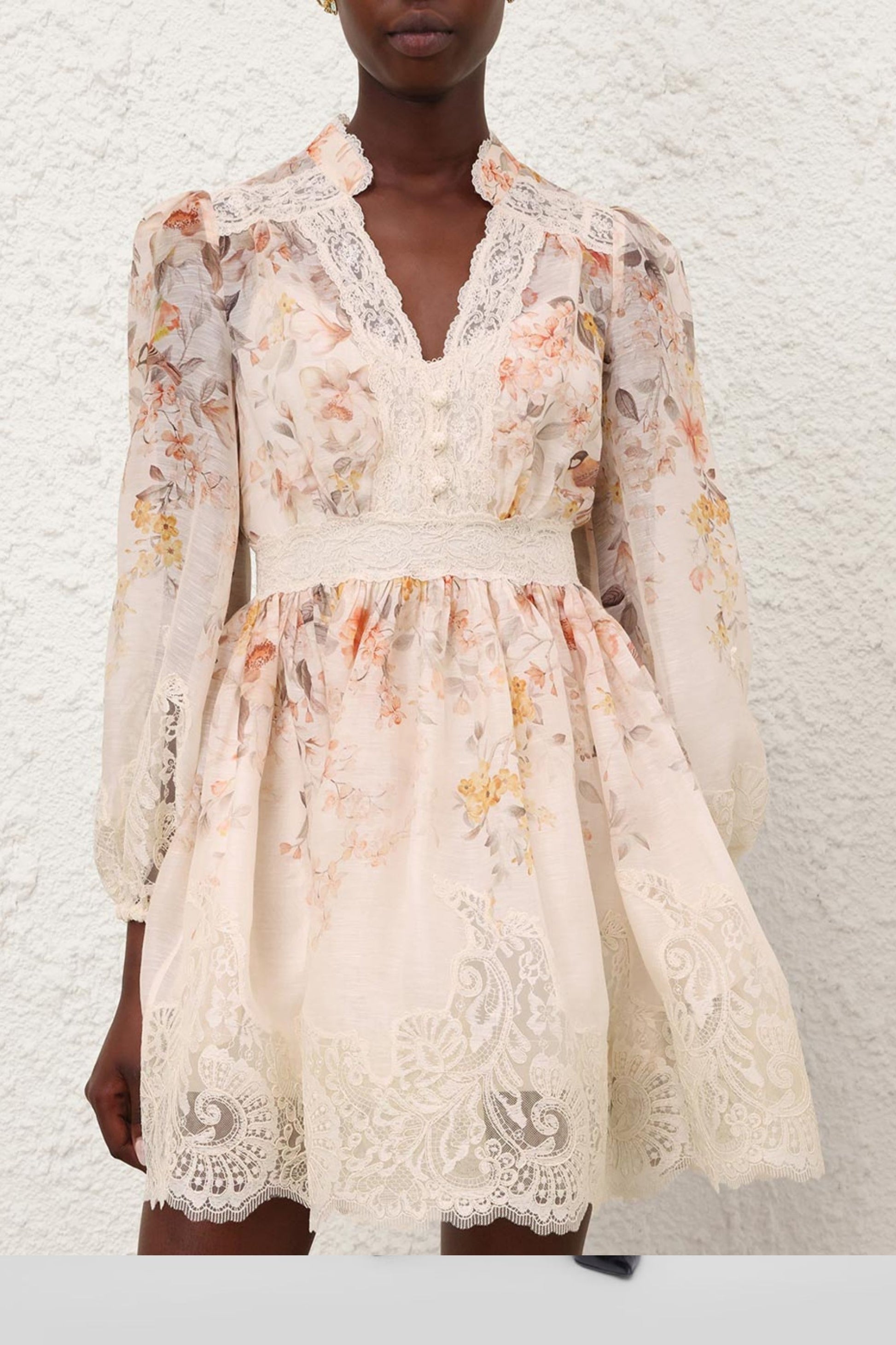 Luna Lace Dress in Cream by SongbirdZimmermann - Anita Hass