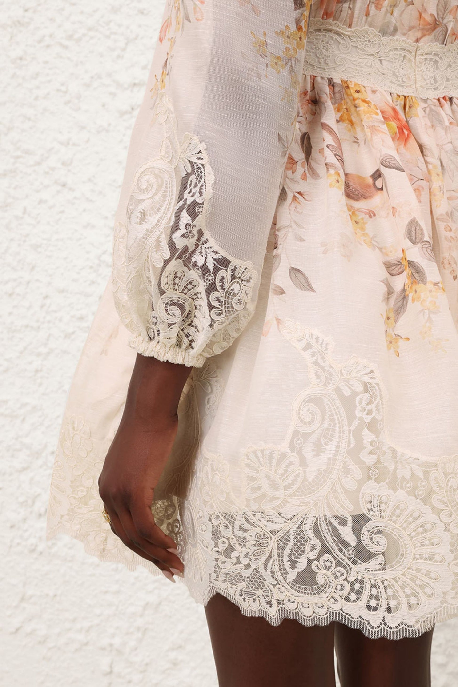 Luna Lace Dress in Cream by SongbirdZimmermann - Anita Hass