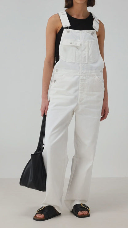 Overall Dungaree in Creme