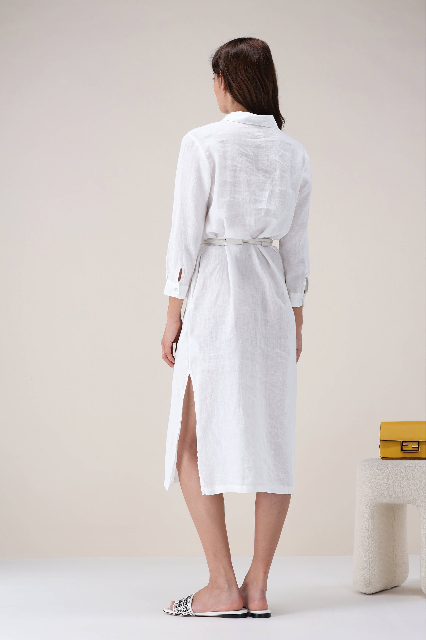Blusenkleid in Weiß120 % Lino - Anita Hass