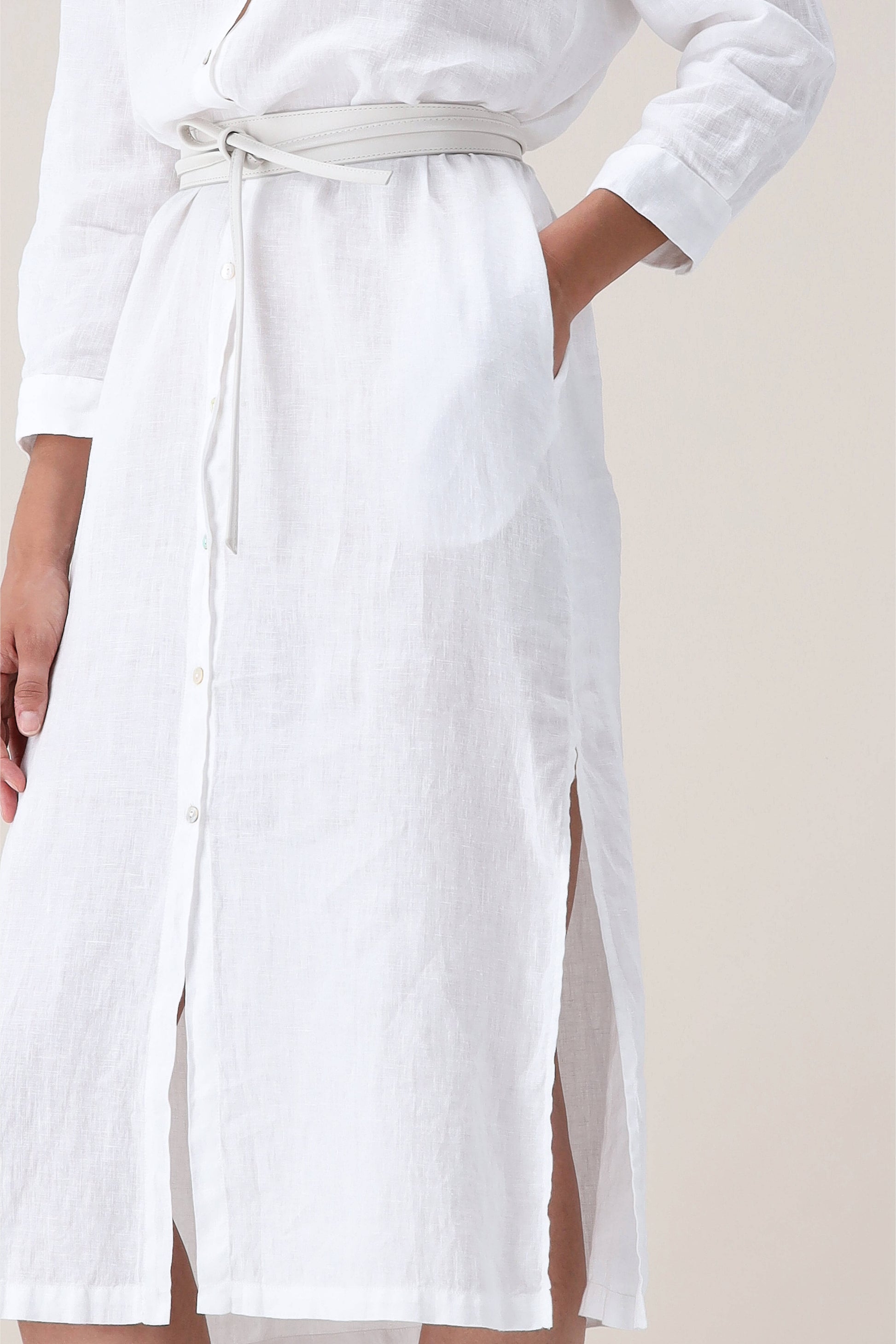 Blusenkleid in Weiß120 % Lino - Anita Hass