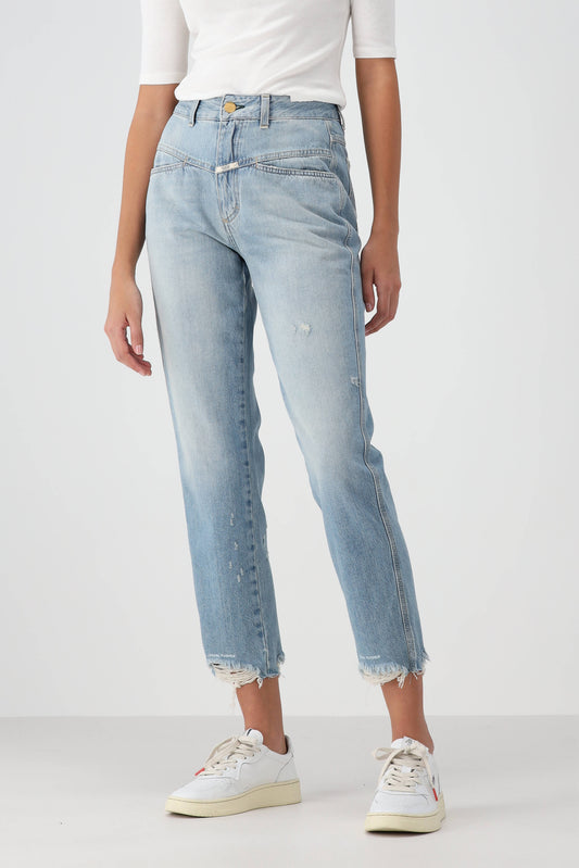 Jeans Pedal Pusher in Worn Mid BlueClosed - Anita Hass