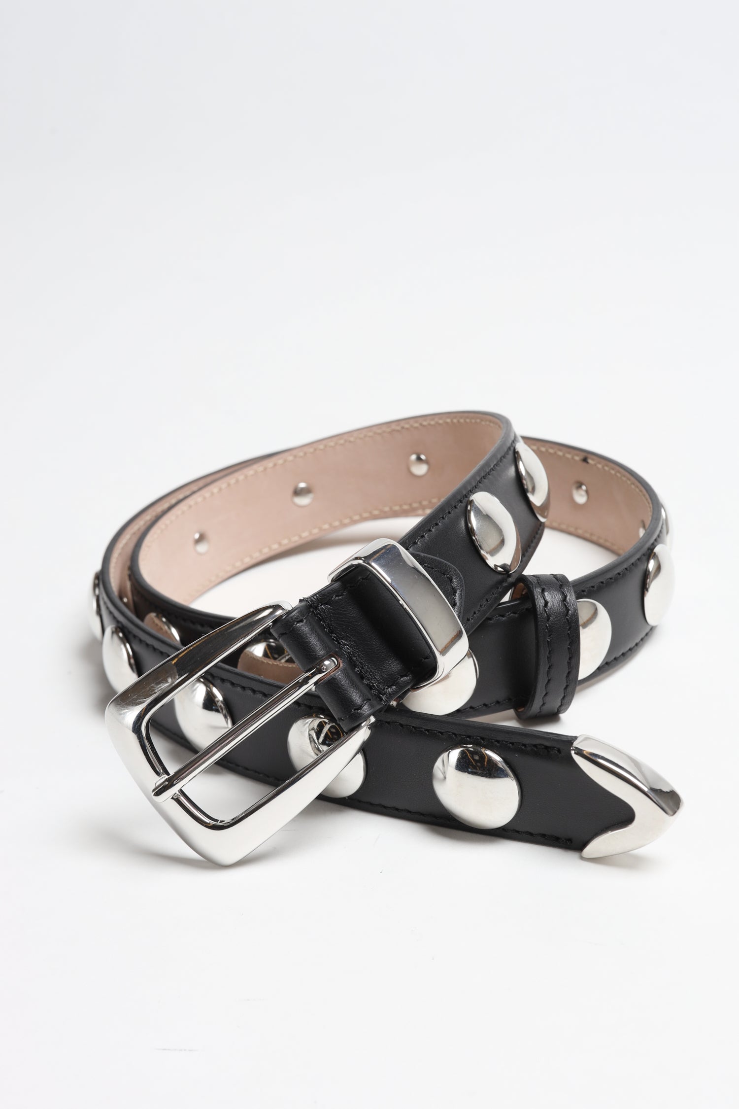 Gürtel Benny Studs in Schwarz/SilberKhaite - Anita Hass