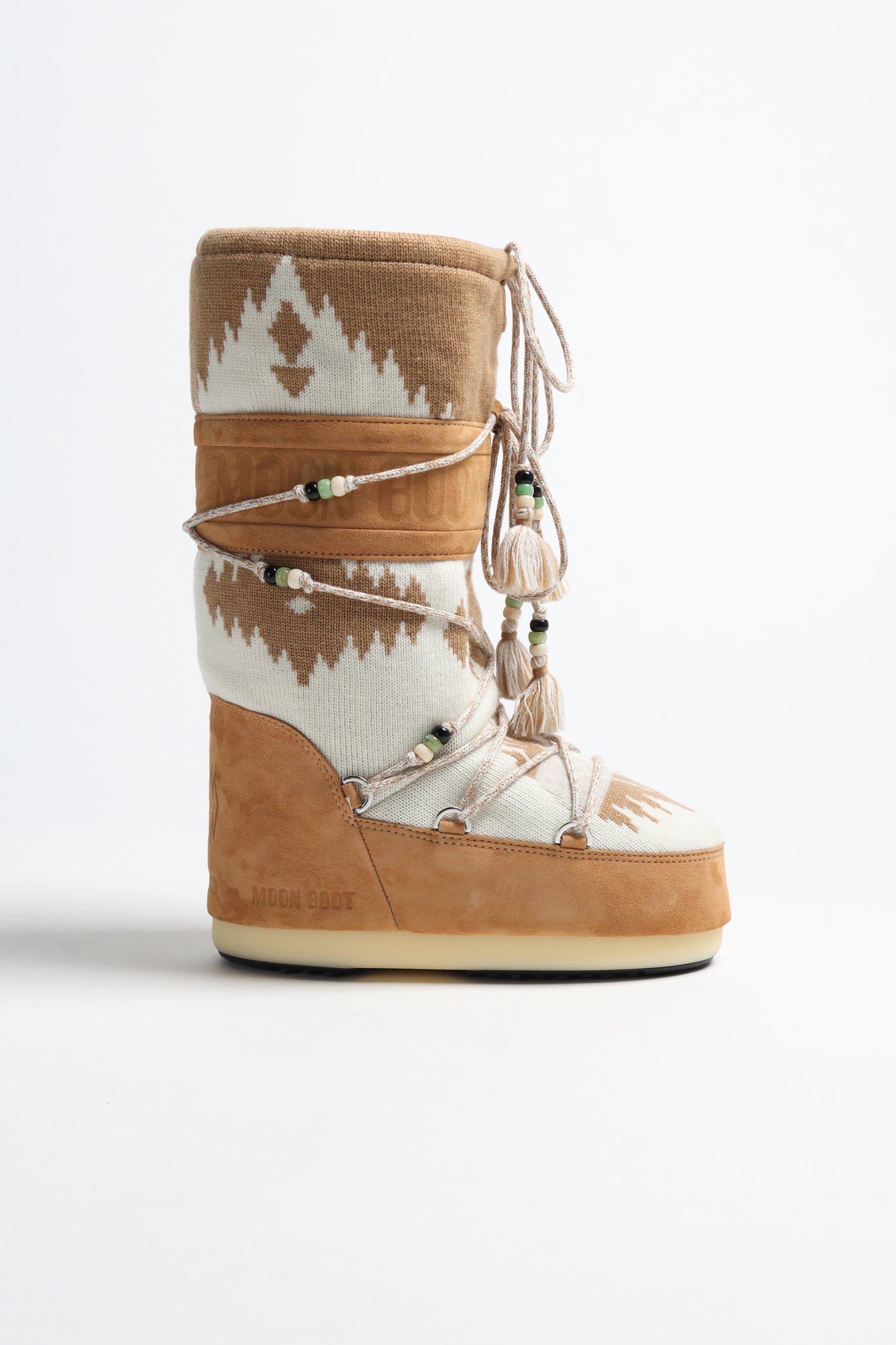 Moon Boot Icon Knit in Off White/MultiAlanui - Anita Hass