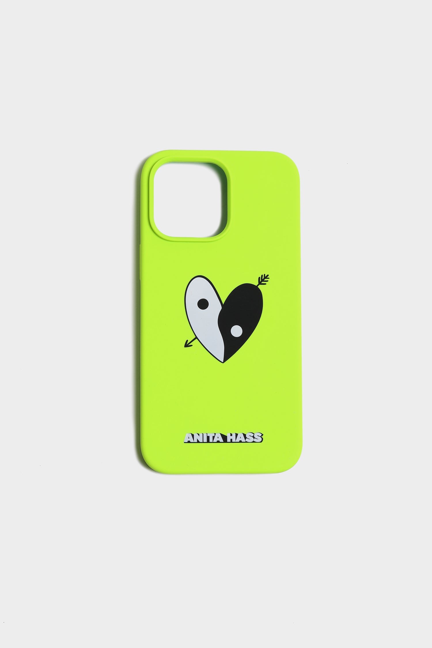 Cell phone case 'Yin Yang' in neon green – anitahass.com