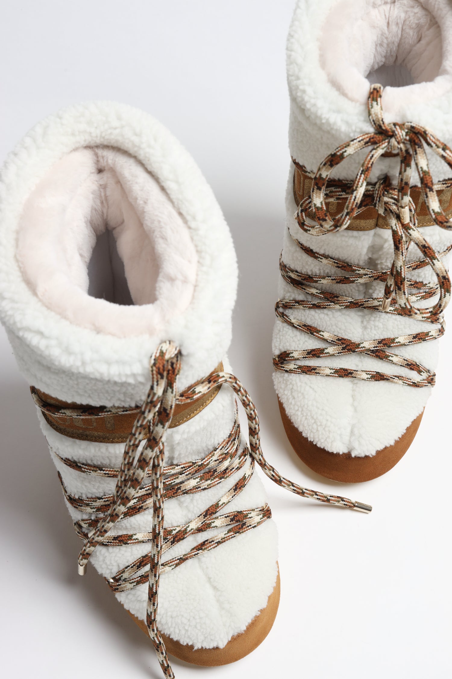 Moon Boots Icon Shearling in Whiskey/Off-WhiteMoon Boot - Anita Hass