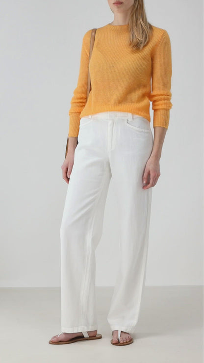 Pantalon Casual en blanc optique