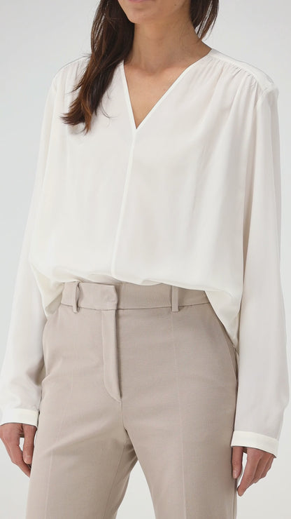 Bluse Newell in Ivory