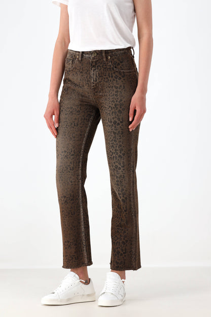Jeans Golden Cropped in LeopardGolden Goose - Anita Hass