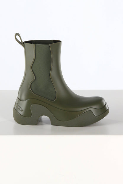 Boots PVC Recyclable in OlivineXocoi - Anita Hass